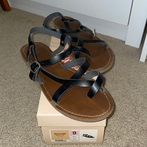 Black Target Sandals